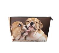 Besar Cachorros de Bulldog inglés, Bolsa de artículos de tocador Bolsa de Maquillaje Bolsa de cosméticos Bolsa de artículos de tocador de Viaje portátil
