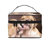 Besar Cachorros de Bulldog inglés, Bolsa de Maquillaje Bolsa de cosméticos Bolsa de artículos de tocador de Viaje portátil Estuche para lápices Bolsa de artículos de tocador