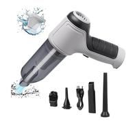 BesBet Aspirador Y Soplador De Mano, con Todo Tipo De SuccióN Car Vacuum Cleaner Fuerte Poder De Limpieza Aspiradora Potente, Limpieza De AutomóViles Y Hogares,White