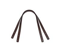 besbomig 2 Piezas Correa de PU de Repuesto Asa de Bolso de Mano Color Sólido 60cm Correa de Hombro con Remache Accesorios para Hacer Monedero Bolsos,Color Avellana
