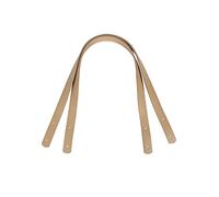 besbomig 2 Piezas Correa de PU de Repuesto Asa de Bolso de Mano Color Sólido 60cm Correa de Hombro con Remache Accesorios para Hacer Monedero Bolsos,Beige