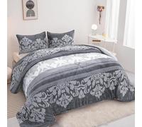 BESCH Edredón Invierno Borreguillo Nórdico 180x240cm para Cama 90/105 con 1 Funda Almohada - Edredón Borrego Sherpa Extra Suave, Cálido, Gruesa - Flores