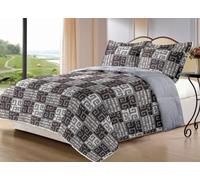 BESCH Edredón Invierno Nórdico de Franela con Forro Polar de Sherpa 180x240 cm + 1 Funda de Almohada | Edredones Borreguillo Extra Suave para Cama, Cálido y Gruesa (Patrón)