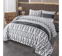BESCH Edredón Invierno Nórdico de Franela con Forro Polar de Sherpa 240x260 cm + 2 Fundas de Almohada | Edredones Borreguillo Extra Suave para Cama, Cálido y Gruesa (Rama)