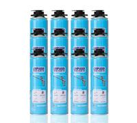 BESCH Limpiador de Espuma PU 500ML - Elimina Espuma de Poliuretano Fresca, Limpieza de Pistolas Aplicadoras (Pack de 12)