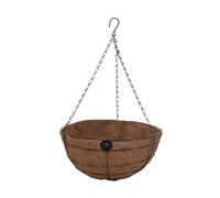 BESCH Macetero Colgante Fibra de Coco para Soporte de Macetas de Estilo Cadena para Colgar en habitación, salón o balcón 35 Ø x 18 cm