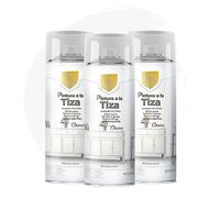 BESCH Pintura Spray 400ml a la Tiza Chalk Paint Acabado ultra Mate para Metal/Madera/Plástico (Blanco Puro,400 ml (Paquete de 3)