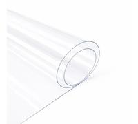 BESCH Protector de Mesa Transparente Impermeable para Mesa Rectangular 0.15mm, Mantel PVC Resistente a Manchas y Fácil de Limpiar - Protección Total para Superficies de Comedor y Escritorio 250x140cm