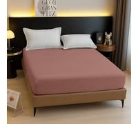 BESCH Sábanas Bajeras Térmica de Coralina Ajustable de 150x200+30cm | Bajera Pólar Felpa, Súper Suave y Acogedora (Rosa Palo, Cama Matrimonio de 150)