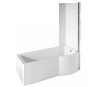 Besco Inspiro bañera con mampara 170x70 cm derecha blanco #WAI-170-NPR