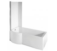 Besco Inspiro bañera con mampara 170x70 cm izquierda blanco #WAI-170-NLE