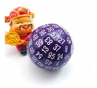 Bescon Dados poliédricos de 100 lados, dados D100, cubo de 100 lados, dados de juego D100, cubo de 100 lados de color morado sólido