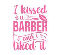 Besé a un barbero y me gustó. Calcomanías de tallado fino 60.8x81.6cm Varios tamaños Rosa