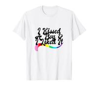 Besé a un chico & me gustó orgullo gay homo homo LGBTQ+amor Camiseta