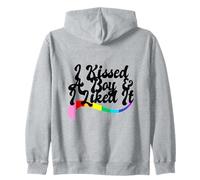 Besé a un chico & me gustó orgullo gay homo homo LGBTQ+amor Sudadera con Capucha