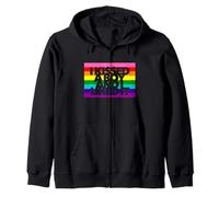 Besé a un chico y me gustó arco iris queer amor gay beau Sudadera con Capucha