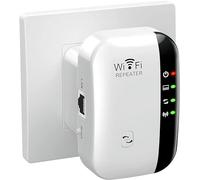 beseloa - Repetidor WiFi potente 300 Mbps amplificador WiFi potente 2.4 GHz WiFi Range Booster WiFi repetidor repetidor inalámbrico con puerto Ethernet, WiFi Extender WiFi Booster, RJ45, protección