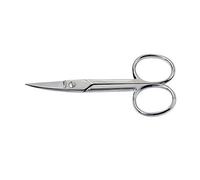 Beser Pharmaacy - Tijeras de uñas curvadas para manicura de acero cromado (9 cm)