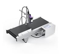 BESHENG JS740 Máquina de Codificación de Inyección de Tinta con Cartucho de Tinta de Secado Rápido de 42 ml, Máquina Codificadora Automática de Lote para Texto Fecha Número de Serie Logotipo Código QR