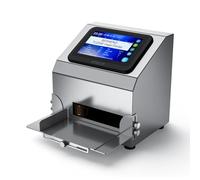 BESHENG TIJ2590 - Máquina de codificación de inyección de tinta inteligente con cartucho de tinta de secado rápido, impresora codificadora de inyección de tinta manual de pantalla táctil de 5 pulgadas