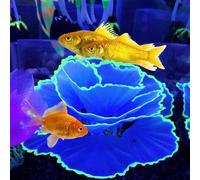 Besimple Adorno de Coral Artificial con Efecto Brillante, Resina para Acuario, Plantas de Acuario de Coral (Azul)