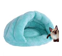 Beskie Tienda de campaña para mascotas, para gatos pequeños, medianos y perros, saco de dormir grueso de forro polar cálido, cama para perro, cuna madriguera, agujero iglú