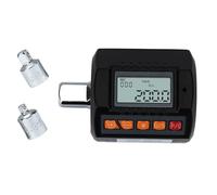 Beslands Llave dinamométrica digital adaptador 1/2” unidad, Torque 6-200N.m medidor de torsión ajustable, incluye adaptadores para 3/8” y 1/4”, con LED y Alerta Zumbador