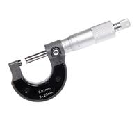 Beslands - Micrómetro Exterior Calibrador 0-25 mm, con Micrómetro de 0,01 mm, Alta Precisión para Medición Externa