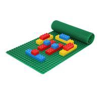 Beslo Bloque de construcción de alta calidad de silicona I Placa de construcción de doble cara grande I Rollbare resistente al agua Placa base compatible con Lego Duplo I Placa flexible libre de BPA