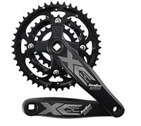 BESNIN Juego de Bielas Triple para MTB/Carretera, Bielas 170mm para Eje Cuadrado, BCD 104/64mm, Compatible con 7/8/9/10 Velocidades (9v, 44-32-22T)