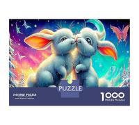 Beso Conejo Puzzle Imposible,desafío for Adults Interesante Juego Educativo 1000 Piezas Obra De Arte De Juego De para Adultos Y Niños 52x38cm/1000pcs