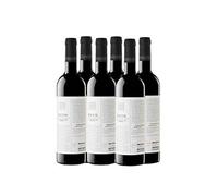 Beso de Rechenna Crianza - Vino Tinto Requena - 750 ml - Pack de 6 botellas - 4500ml