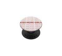 Beso Más Chicas Lesbianas Orgullo LGBT y Pareja Gay Mujeres PopSockets PopGrip Adhesivo