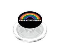 Beso Más Chicas Lesbianas Orgullo LGBT y Pareja Gay Mujeres PopSockets PopGrip para MagSafe