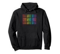 Beso Más Chicas Lesbianas Orgullo LGBT y Pareja Gay Mujeres Sudadera con Capucha