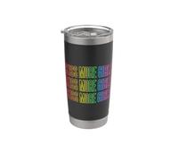 Beso Más Chicas Lesbianas Orgullo LGBT y Pareja Gay Mujeres Vaso térmico de acero inoxidable de doble pared
