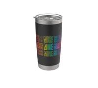 Beso Más Chicas Lesbianas Orgullo LGBT y Pareja Gay Mujeres Vaso térmico de acero inoxidable de doble pared