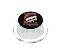 Beso Sangriento Colmillos de Vampiro Gótico Horror Oscuro Romance Estética PopSockets PopGrip para MagSafe