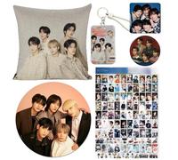 BesoiSer TXT Gift Set, TXT Fanartikel,TXT Merch, k-pop Fans Geschenk Set, Tomorrow X Together Kissenbezug ,TXT Aufkleber,Mauspad