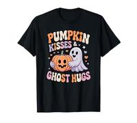 Besos De Calabaza Fantasma Abrazos Lindo Halloween Camiseta