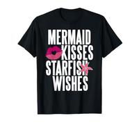Besos de Sirena y Deseos de Estrella de Mar Mundo del Océano Camiseta