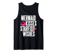 Besos de Sirena y Deseos de Estrella de Mar Mundo del Océano Camiseta sin Mangas