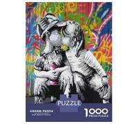 Besos Infantiles Grafiti 1000 Piezas Puzzle para Adultos Puzzle Clásico, Cartón Reciclado - Hit De Las Familias, Actividad De Fiesta, Ocio En Casa 70x50cm/1000pcs
