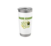 Besos irlandeses mejor que la olla de oro Día de San Patricio Vaso térmico de acero inoxidable de doble pared