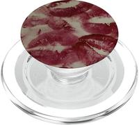 Besos lápiz Labial Marca Labios para Mujeres niñas Amante del Maquillaje PopSockets PopGrip para MagSafe