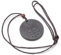 Besot Ciencia cuántica collar de energía escalar colgante circular masculino y femenino piedra volcán Joyería colgante puente (Rotundity 2)