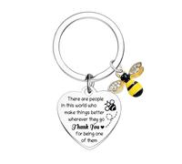 BESPMOSP There Are People In This World Leaving Gifts for Colleague Thank You Gifts for Teacher Keychain New Job Gifts - Regalos de jubilación para mujeres, plata, talla única