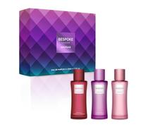 Bespoke London Set de regalo de perfume para mujer (3 x 50 ml) - bergamota y almizcle de rosa, pera de especias y ámbar cálido, jazmín y bayas de chocolate - Afrutado, floral y gourmand - Hasta 6
