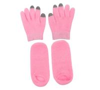 BESPORTBLE 1 Juego 2 Pares guantes de pantalla táctil cálido Revestimiento de gel acogedor Guantes para el clima frío Unisexo guantes suaves de invierno guante de pantalla táctil rosa