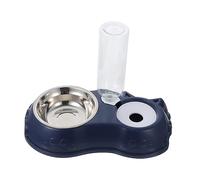 BESPORTBLE 1 Juego alimentador comedero automático para Gatos comedero para Perros - Desmontable - Bebedero Desmontable tazón de alimentación Doble Doble para Mascotas Blue